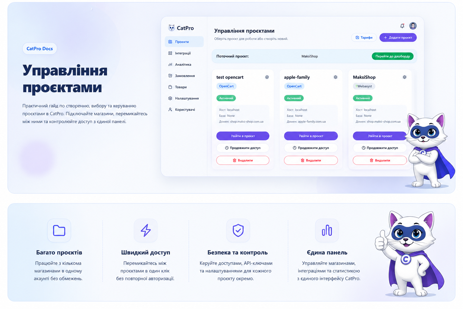 CatPro — управління проєктами